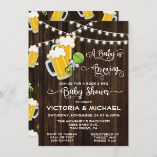 A Baby is Brewing Baby Shower Invitations