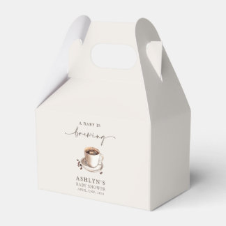 A Baby is Brewing Baby Shower Paper Favor Boxes