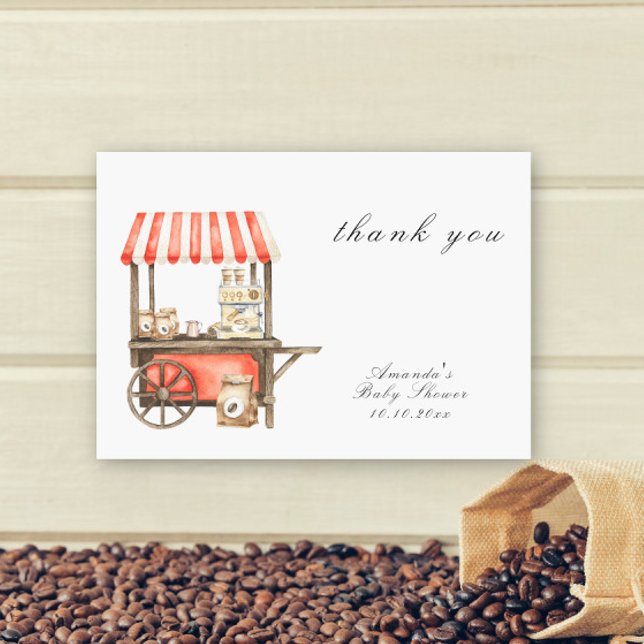 A baby is brewing Baby shower thank you Card (Creator Uploaded)