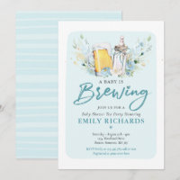 A Baby Is Brewing Bottle & Beer Coed Baby Shower