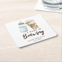 A Baby is Brewing Bottle Coffee Baby shower