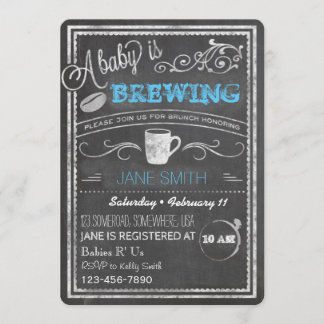 A Baby is Brewing (Boy)! Invitation