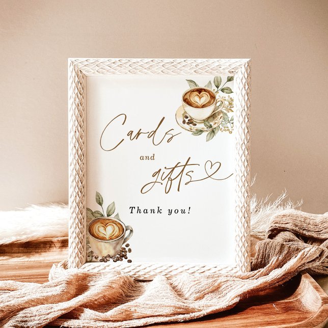 A Baby is Brewing Cards & Gifts Sign, Coffee Baby Poster (Creator Uploaded)