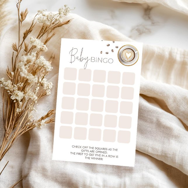 A Baby Is Brewing Coffee Baby Shower Bingo Game (Creator Uploaded)