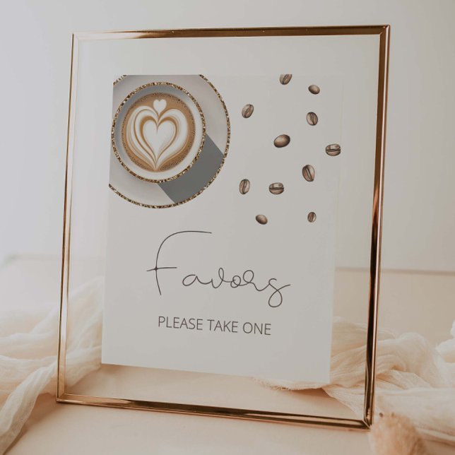 A baby is brewing coffee Baby Shower Favours Poster (Creator Uploaded)