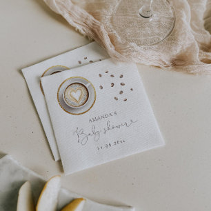 A Baby Is Brewing Coffee Baby Shower  Napkin