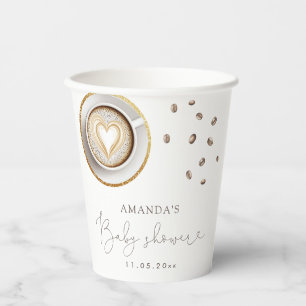 A Baby Is Brewing Coffee Baby Shower Paper Cups
