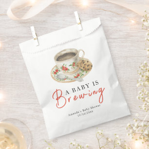 A Baby Is Brewing Coffee Cup Baby Shower Favour Bags