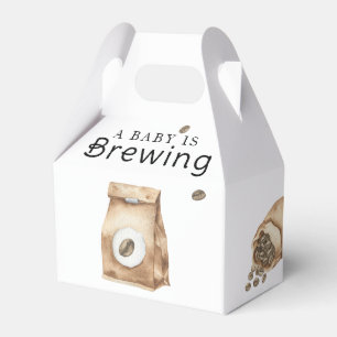 A Baby Is Brewing Coffee Cup Baby Shower Favour Box