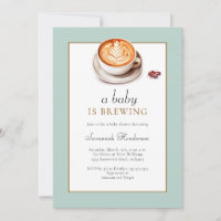 A Baby Is Brewing Coffee Cup Baby Shower 