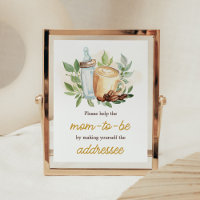 A Baby is Brewing Coffee Envelope Station