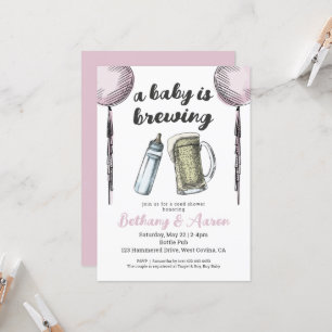 A Baby Is Brewing Couples Baby Shower Invitation