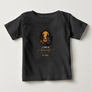 A Baby Is Brewing Cute Halloween Baby Shower Lil T-Shirt