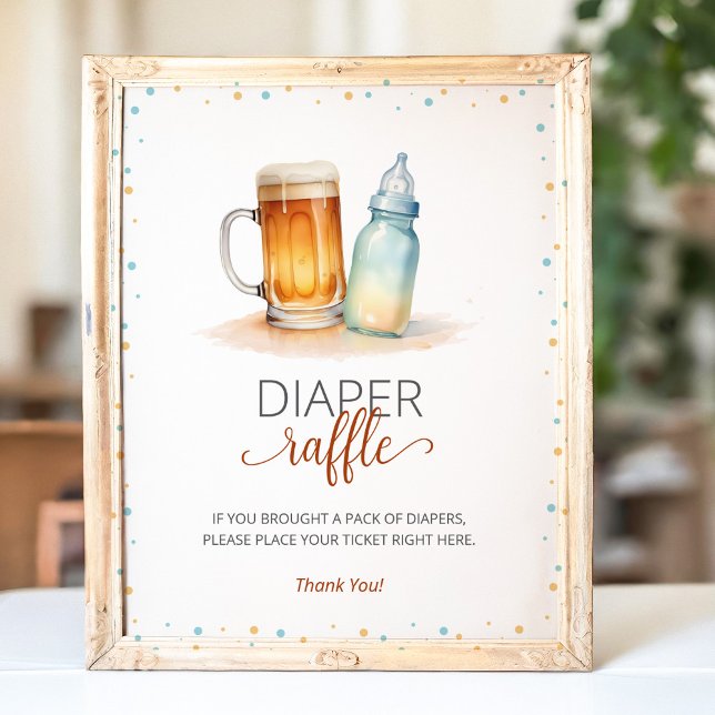 A Baby is Brewing Diaper Raffle Baby Shower Game Poster (Creator Uploaded)