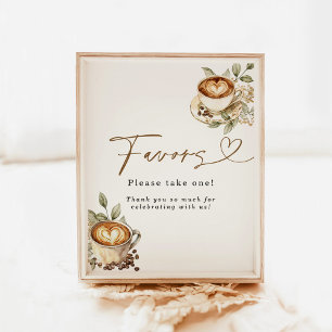 A Baby is Brewing Favours Sign Coffee Baby Showe