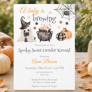 A Baby is Brewing Gender Reveal Invitation