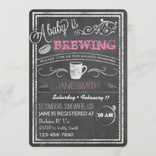 A Baby is Brewing (Girl)! Invitation