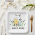 A Baby is Brewing Greenery Cheers Coed Baby Shower