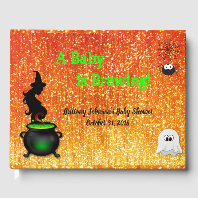 A Baby is Brewing! Guest Book (Front)