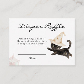A Baby is Brewing Halloween Baby Shower Diaper Enclosure Card