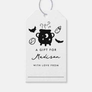 A Baby is Brewing Halloween Baby Shower Display Gift Tags