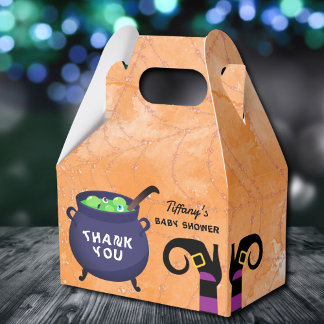 A Baby is Brewing Halloween Baby Shower Favour Box