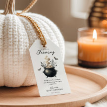 'a Baby is Brewing' Halloween Baby Shower Favour