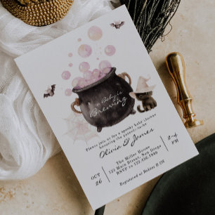 A Baby is Brewing Halloween Baby Shower Invitation