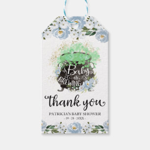 A Baby Is Brewing Halloween Baby Shower Thank You  Gift Tags