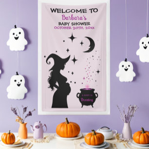 A Baby Is Brewing Halloween Baby Shower Welcome Banner