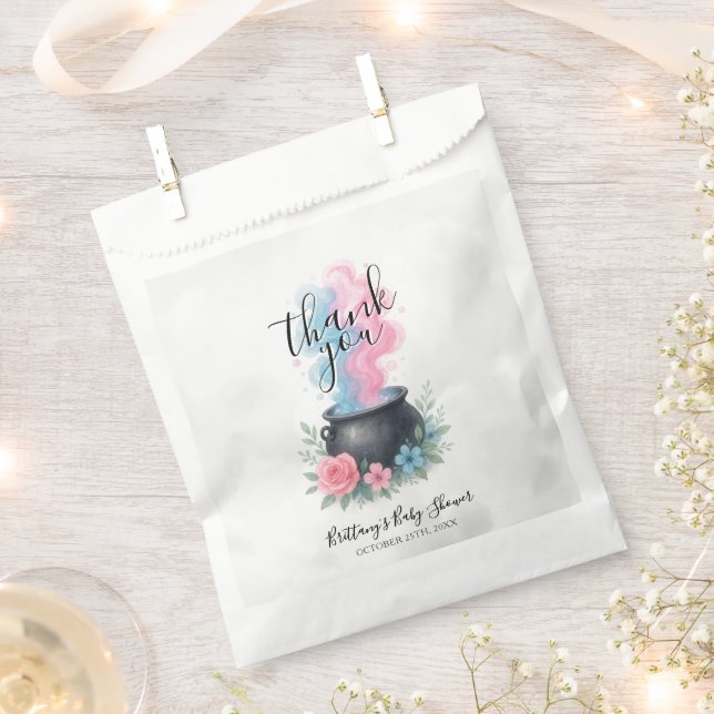 A Baby Is Brewing Halloween Cauldron Favour Bags (Clipped)