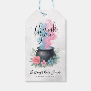 A Baby Is Brewing Halloween Cauldron Gift Tags