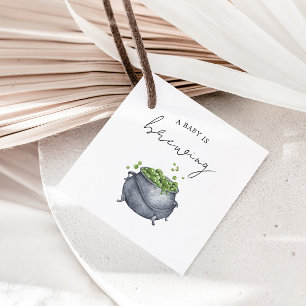 A Baby is Brewing Halloween   Favour Tags