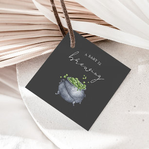A Baby is Brewing Halloween   Favour Tags