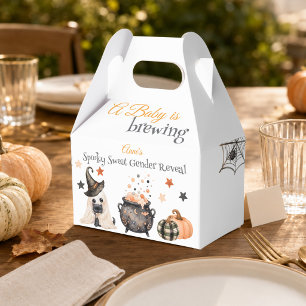 A Baby Is Brewing Halloween Gable Treat Favour Box