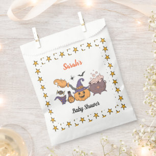 A Baby Is Brewing Halloween witch Baby Shower Favour Bags