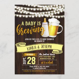 A Baby is Brewing Invitation