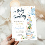 A Baby is Brewing Invitation Tea Party Baby Shower<br><div class="desc">Tea themed party invitation for your perfect celebration.</div>