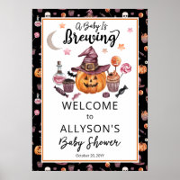 A Baby Is Brewing Jack-O-Lantern Halloween Shower