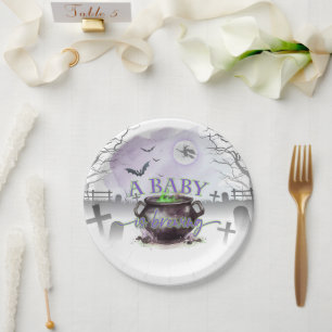 A Baby is Brewing Party Plate (P/G)