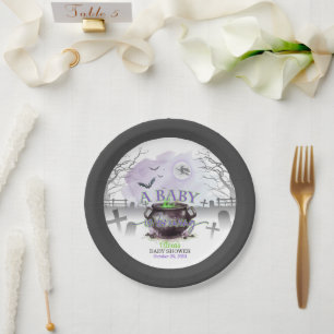 A Baby is Brewing Party Plate (P/G) Custom