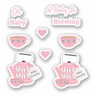 A Baby Is Brewing Pink