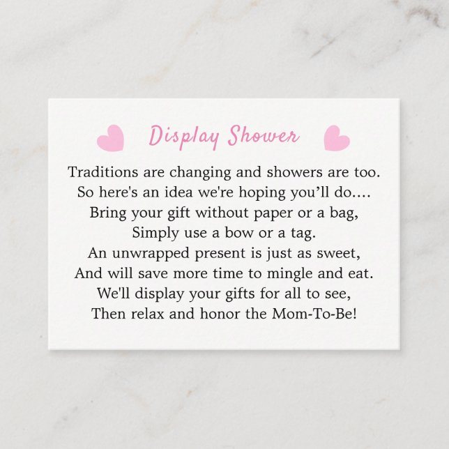 A Baby Is Brewing Pink Baby Shower Display Shower Enclosure Card (Front)