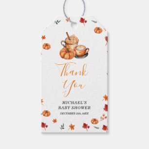 A Baby Is Brewing Pumpkin Spice Coffee Baby Shower Gift Tags