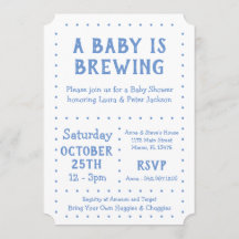 A Baby is Brewing, Shower Invite