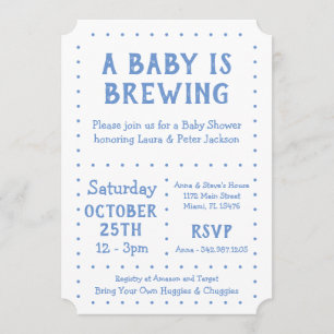 A Baby is Brewing, Shower Invite