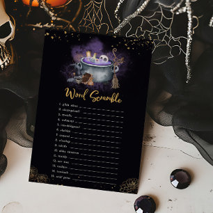 A Baby is Brewing Spooky Word Scramble Game