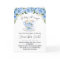 A Baby is brewing tea baby shower blue invitation