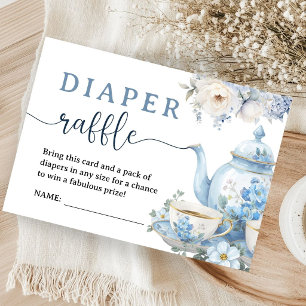 A baby Is Brewing Tea Baby Shower Diaper Raffle Enclosure Card