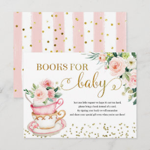 A Baby is Brewing Tea Party Books for Baby Card